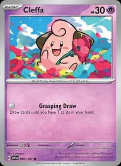 Cleffa card in English