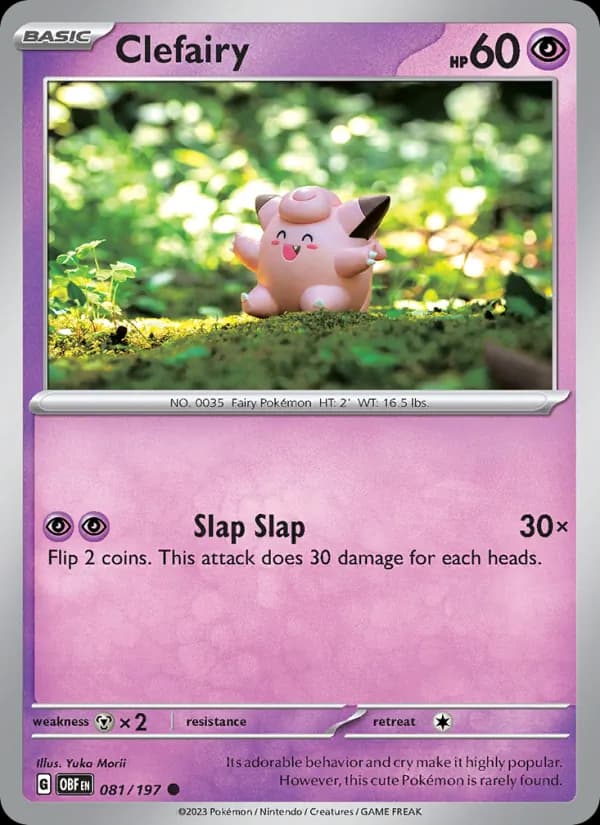 Clefairy card in English
