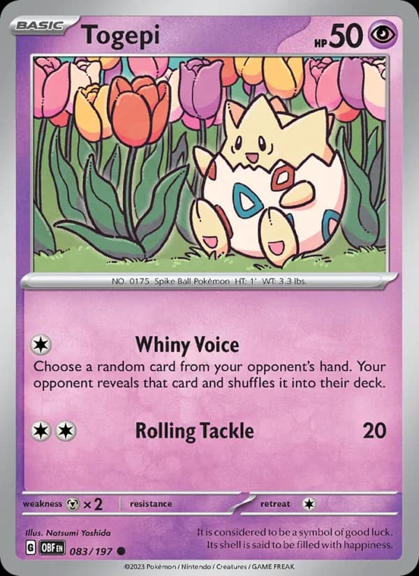 Togepi card in English