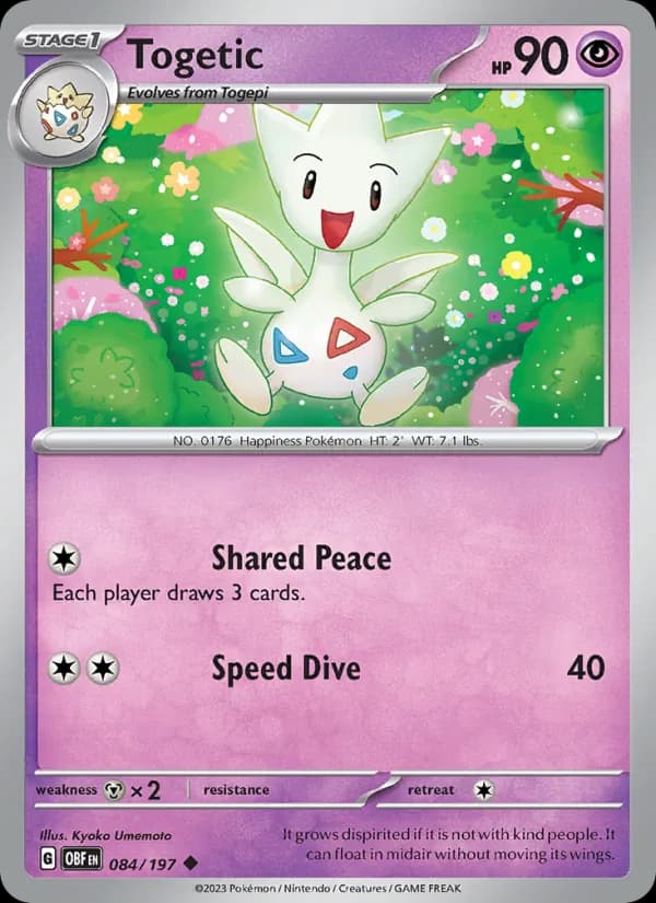 Togetic card in English
