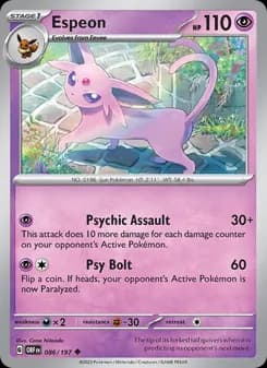Espeon card in English
