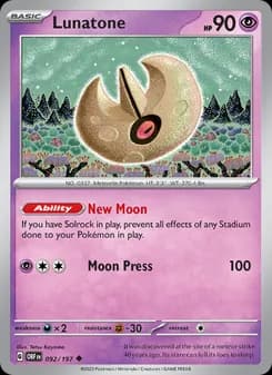Lunatone card in English