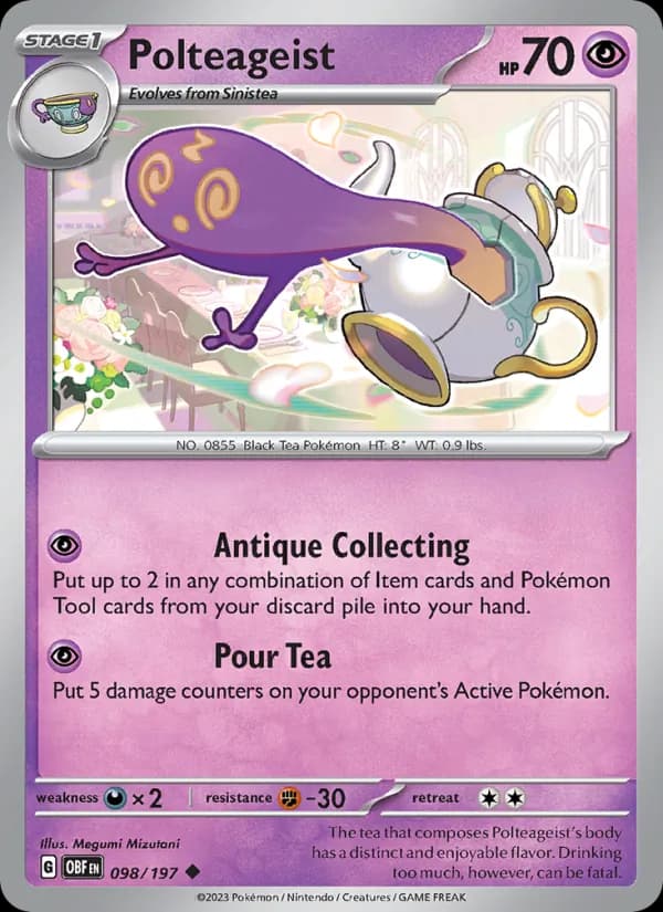 Polteageist card in English