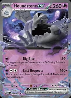 Houndstone ex card in English