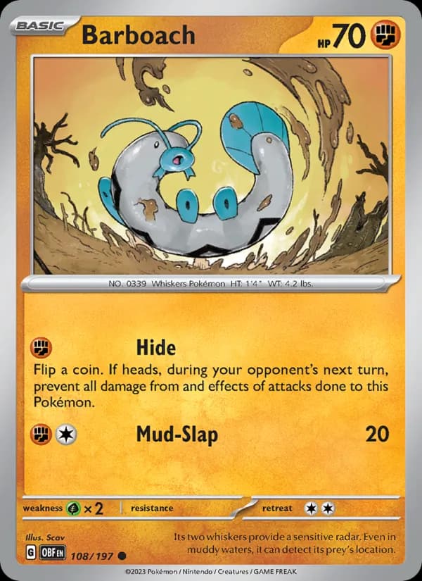 Barboach card in English