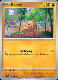 Bonsly card in English