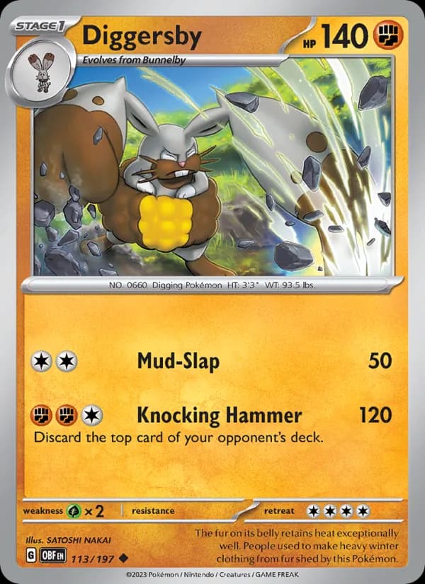 Diggersby card in English