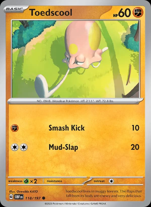 Toedscool card in English