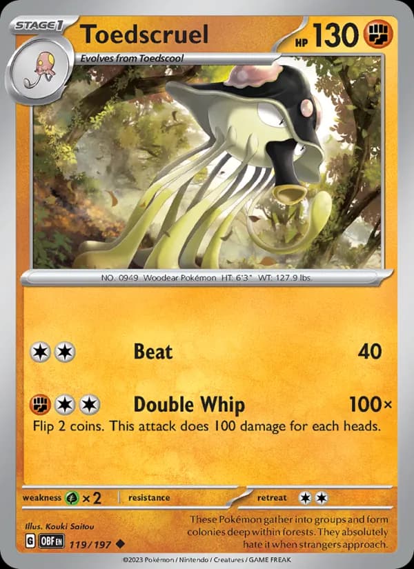 Toedscruel card in English
