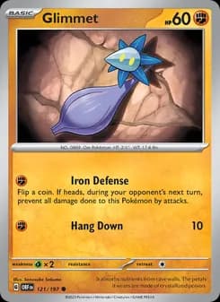 Glimmet card in English