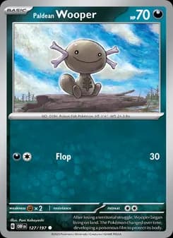 Paldean Wooper card in English