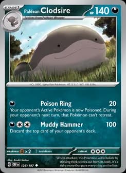 Paldean Clodsire card in English