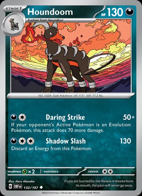 Houndoom card in English