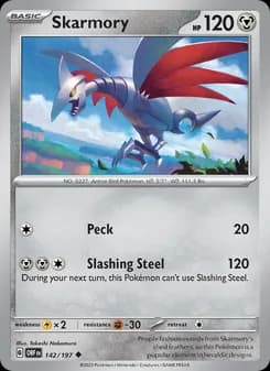 Skarmory card in English