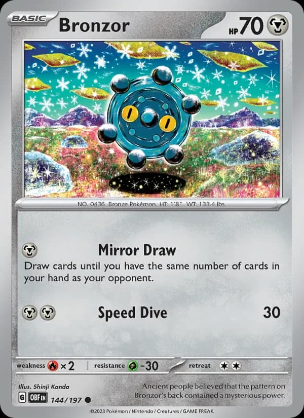 Bronzor card in English