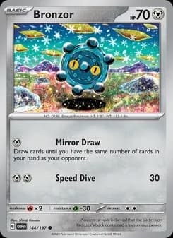 Bronzor card in English