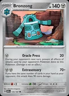 Bronzong card in English