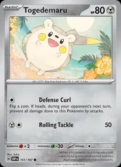 Togedemaru card in English