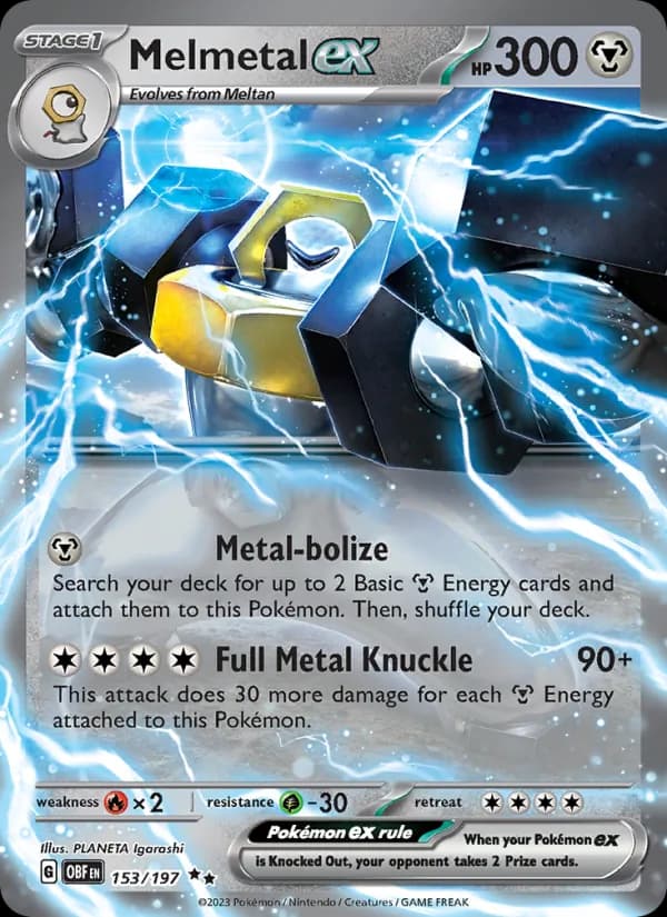 Melmetal ex card in English