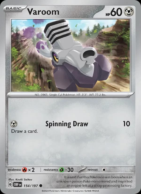 Varoom card in English