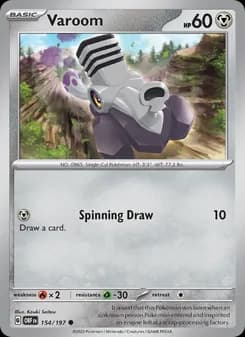 Varoom card in English