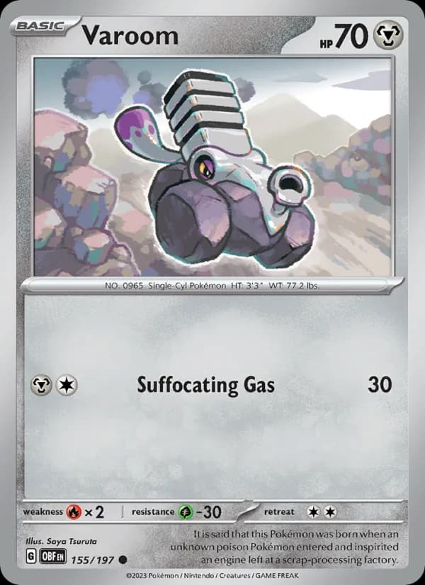 Varoom card in English