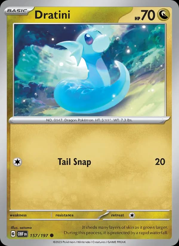 Dratini card in English