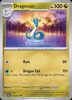 Dragonair card in English