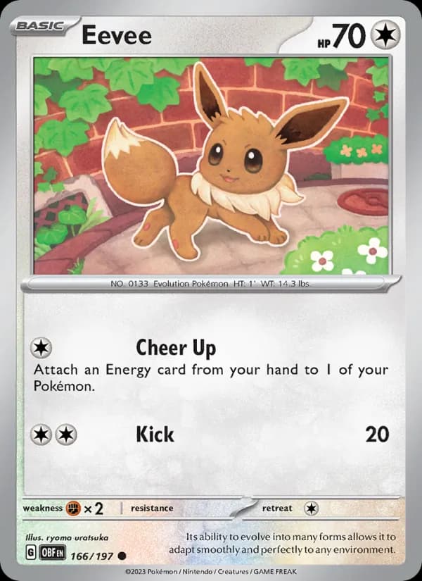 Eevee card in English