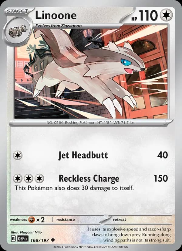 Linoone card in English
