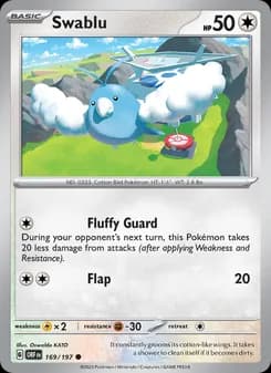 Swablu card in English