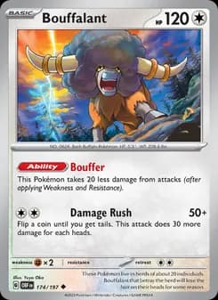 Bouffalant card in English