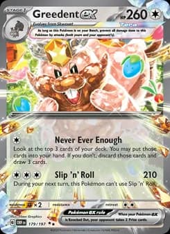 Greedent ex card in English