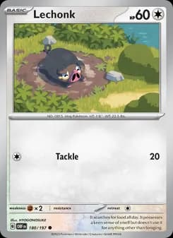 Lechonk card in English