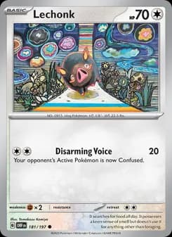 Lechonk card in English
