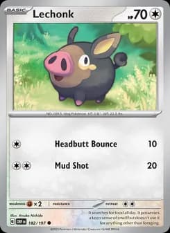 Lechonk card in English