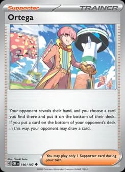 Ortega card in English