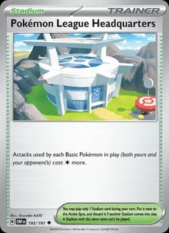 Pokémon League Headquarters card in English