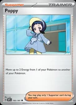 Poppy card in English