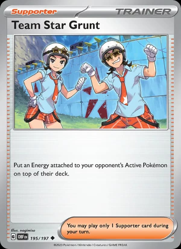 Team Star Grunt card in English