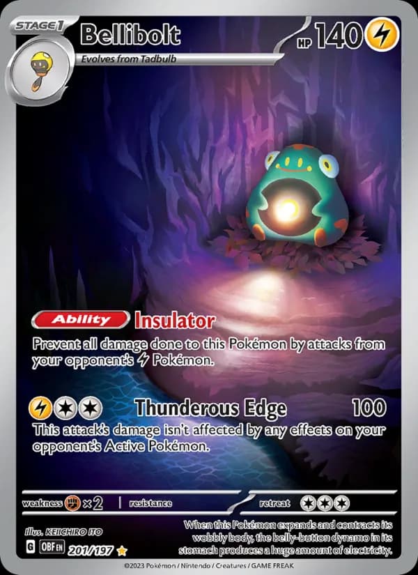 Bellibolt card in English