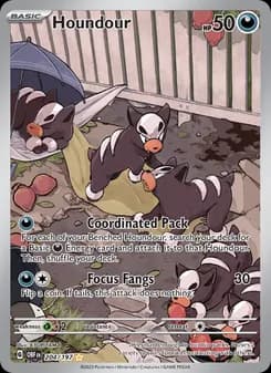 Houndour card in English