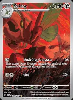 Scizor card in English