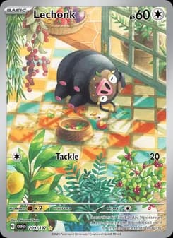 Lechonk card in English