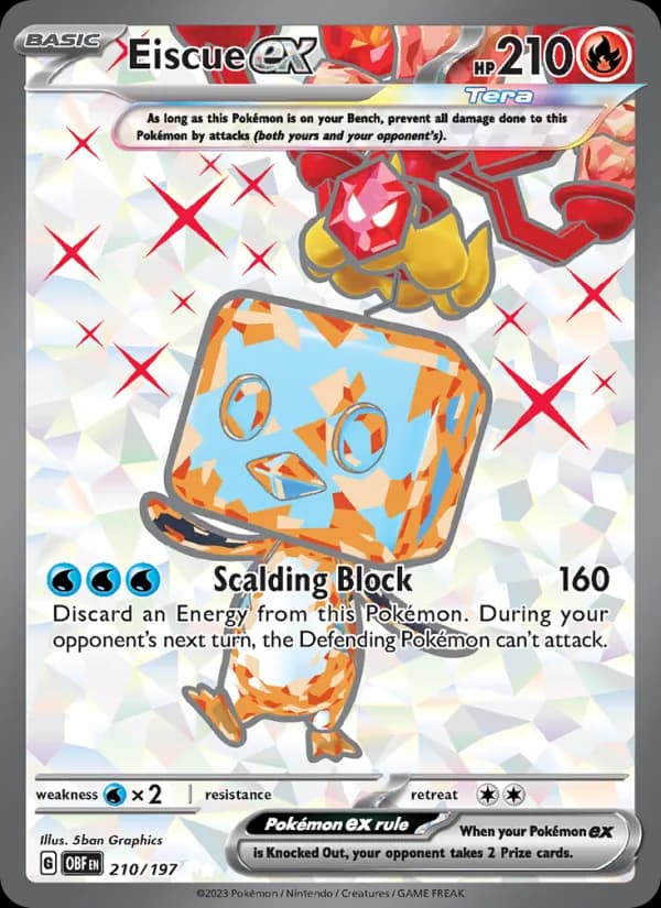 Eiscue ex card in English