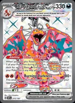 Charizard ex card in English
