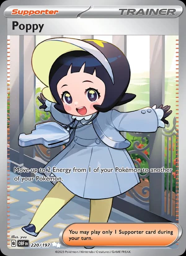 Poppy card in English