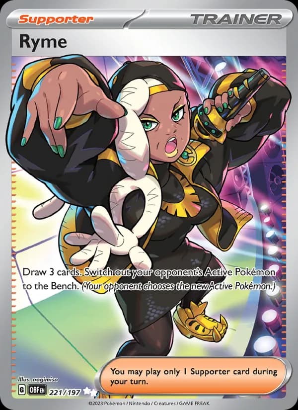 Ryme card in English