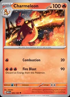 Charmeleon card in English