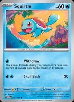 Squirtle card in English